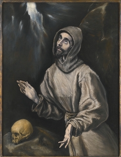 Saint Francis in Ecstasy by El Greco follower