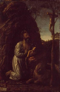 Saint Jerome penitent by Vincenzo Foppa