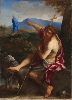 Saint John the Baptist Pointing to Christ in a Landscape by Carlo Maratta