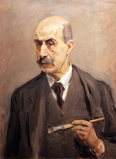Self-portrait with Paintbrush by Max Liebermann