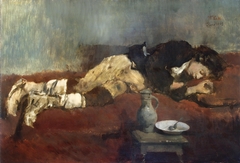 Sleeping Savoyard Boy by Wilhelm Leibl