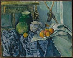 Still Life with a Ginger Jar and Eggplants by Paul Cézanne