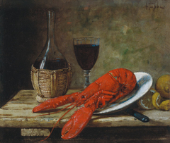 Still Life with Crayfish by Alfred Hirv