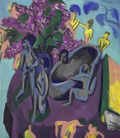 Still Life with Sculptures and Flowers