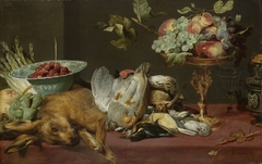 Still life with small game and fruits by Frans Snijders