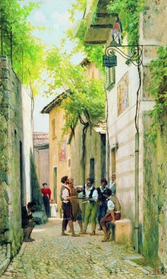 Street in an Italian Town by Fyodor Bronnikov