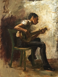 Study for "Negro Boy Dancing": The Banjo Player by Thomas Eakins