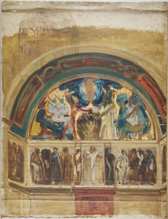 Study for North Wall, Special Collection Hall, Boston Public Library by John Singer Sargent