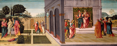 Susanna and the Elders in the Garden, and the Trial of Susanna before the Elders by Master of the Apollo and Daphne Legend