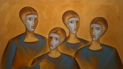 synthesis with faces by Aggeliki Papadomanolaki
