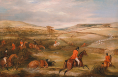 The Berkeley Hunt, 1842: The Chase by Francis Calcraft Turner