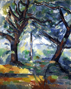 The Big Trees by Paul Cézanne
