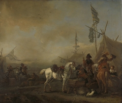 The Camp by Philips Wouwerman