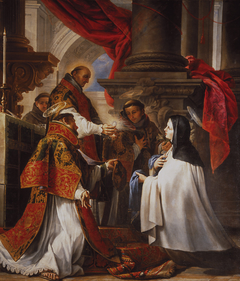 The Communion of Saint Theresa by Juan Martín Cabezalero