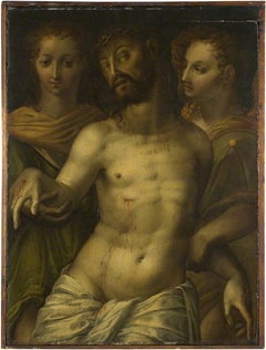 The Dead Christ supported by Angels by Anonymous