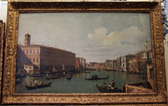 The Grand Canal from the Ponte di Rialto by Canaletto