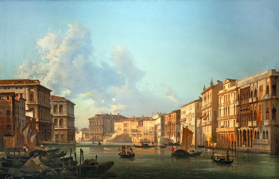 The Grand Canal towards Ca' Pesaro