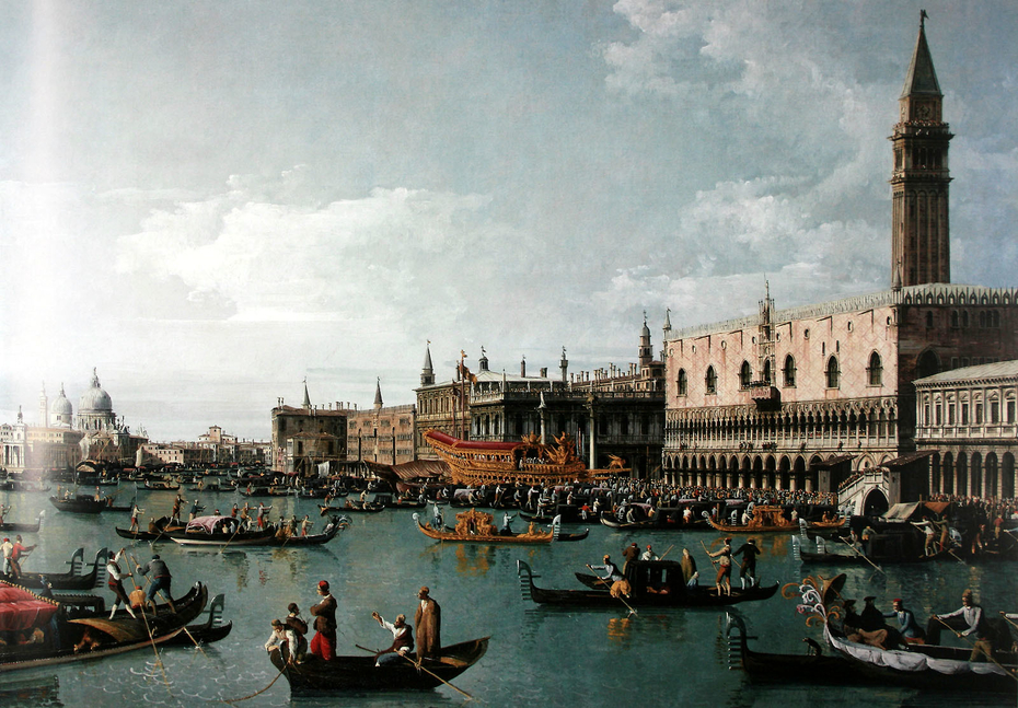 The harbor basin of San Marco on Ascension Day, Venice