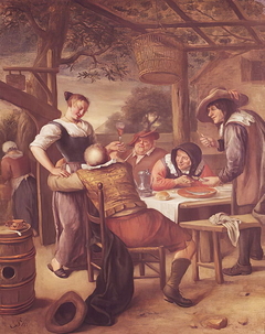 The Importunate Old Man by Jan Steen
