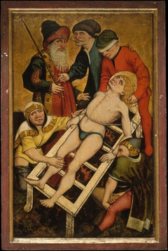 The Martyrdom of Saint Lawrence; (reverse) Giving Drink to the Thirsty by Master of the Acts of Mercy