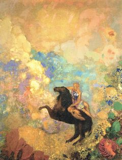 The Muse on Pegasus by Odilon Redon