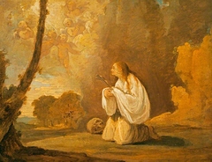 The Penitent St Mary Magdalene in a Landscape by Jacob More