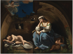 The Pensive Muse by Guercino
