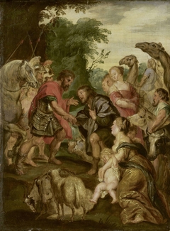 The Reconciliation of Jacob and Esau by Unknown Artist