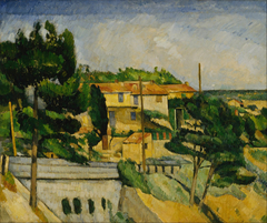 The Road Bridge at L'Estaque by Paul Cézanne