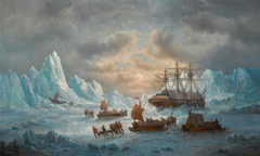 The Search for Sir John Franklin in the Arctic by François Musin