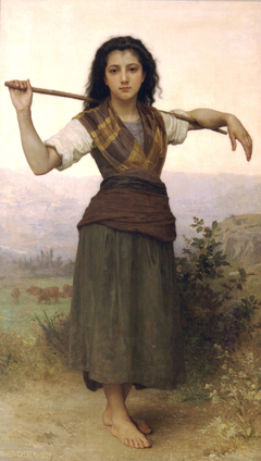 The Shepherdess by William-Adolphe Bouguereau