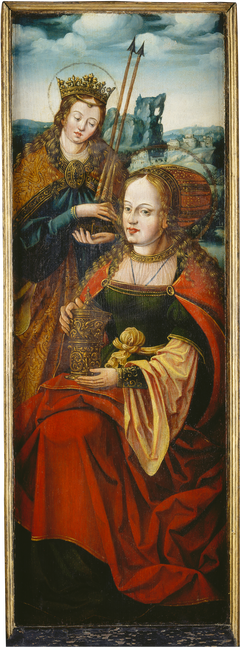 The Sts. Magdalen and Ursula right wing of an altarpiece by Anton Woensam