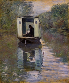 The Studio Boat (Le Bateau-atelier) by Claude Monet