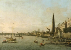 The Thames at Westminster by Canaletto