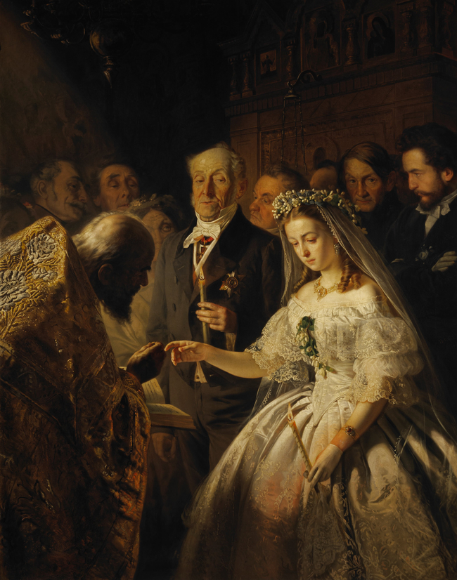 "The Unequal Marriage" Vasili Pukirev - Artwork on USEUM