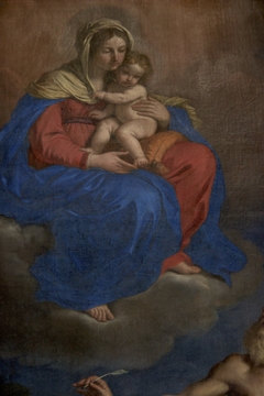 The Virgin and Child appearing to Saint Jerome by Guercino