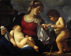 The Virgin and Child with the Infant Saint John the Baptist by Guercino