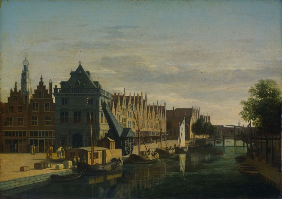 The Waag (weigh-house) and Crane on the Spaarne, Haarlem