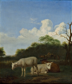 Three Sheep by Adriaen van de Velde