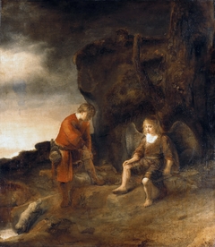 Tobit and the Angel by Rembrandt