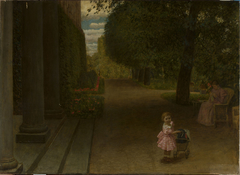 In the garden. by Leopold Graf von Kalckreuth