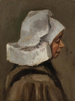 Head of a Peasant Woman / Head of a peasant woman with withe hood
