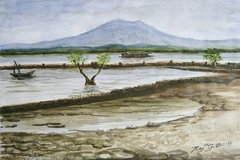 View of Mt. Apo Near Panabo Coastal Road by Cero ''RoyRoy'' L. Gulayan Jr.