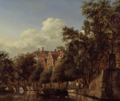 View of the Herengracht, Amsterdam, from the Leliegracht by Jan van der Heyden