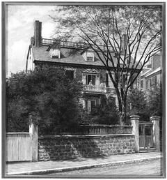 View of the John Hancock House by William Edward Norton