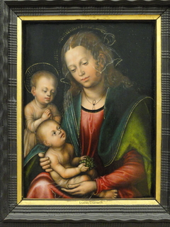 Virgin and Child Adored by the Infant St John by Lucas Cranach the Elder