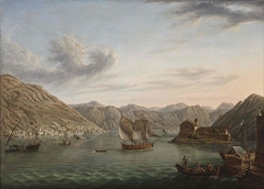 Vue de Perasto dans le golfe de Kotor by Jean-Baptiste-François Génillion