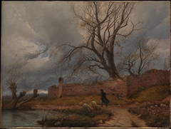 Wanderer in the Storm by Carl Julius von Leypold
