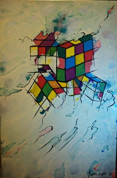 Waving cube by Tzortzina Georgiou
