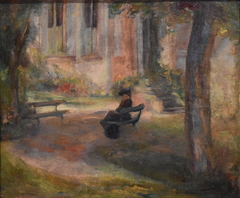 Woman in a park by Marie Bermond